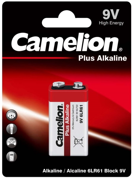 Батарейка Camelion Krona bat Alkaline Digi Alkaline (6LR61-BP1)
