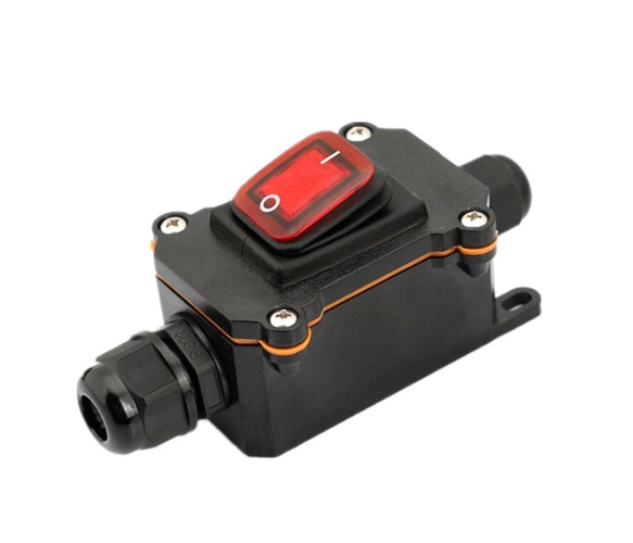 Вимикач Voltronic IP65, AC: 110-250V, 20A Black Red Voltronic - купити в Україні
