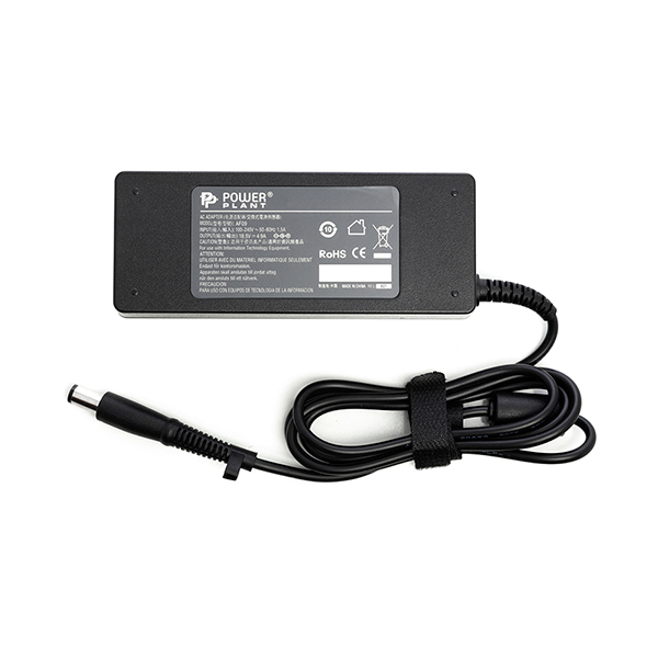 Блок живлення для ноутбука PowerPlant HP90E7450 Black (HP 220V, 18.5V 90W 4.9A 7.4*5.0) PowerPlant - купити в Україні