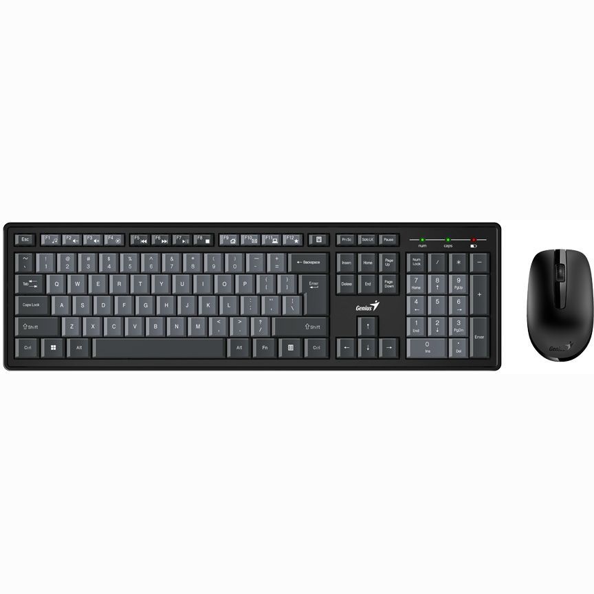 Комплект клавіатура та миша Genius KM-8200 WL Black UA (31340003428)