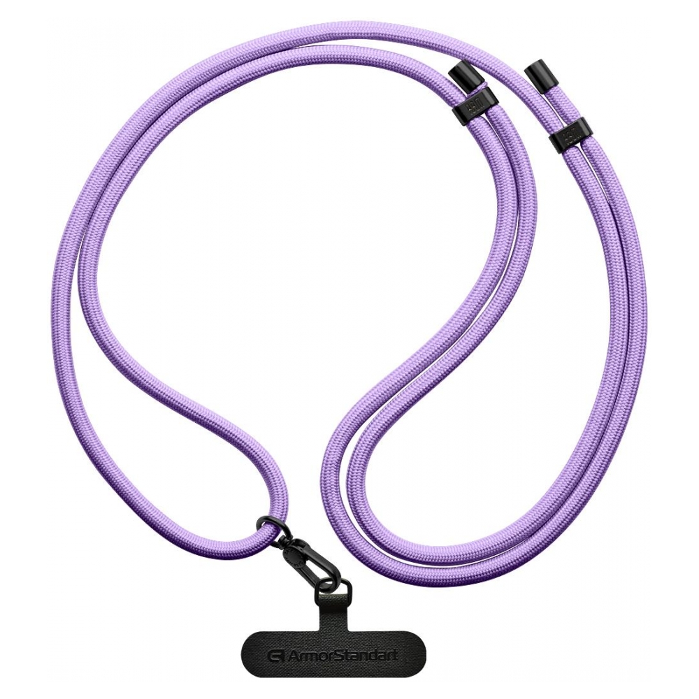 Ремінець для смартфона ArmorStandart Rope with Dark holder Black Lavander (ARM67197)