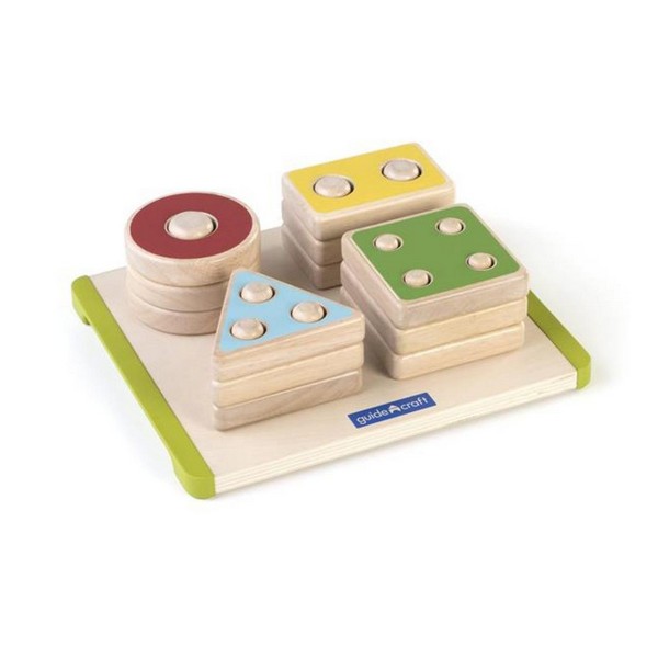 Розвиваюча іграшка Guidecraft Сортер Manipulatives Фігури геометрії (G6738)