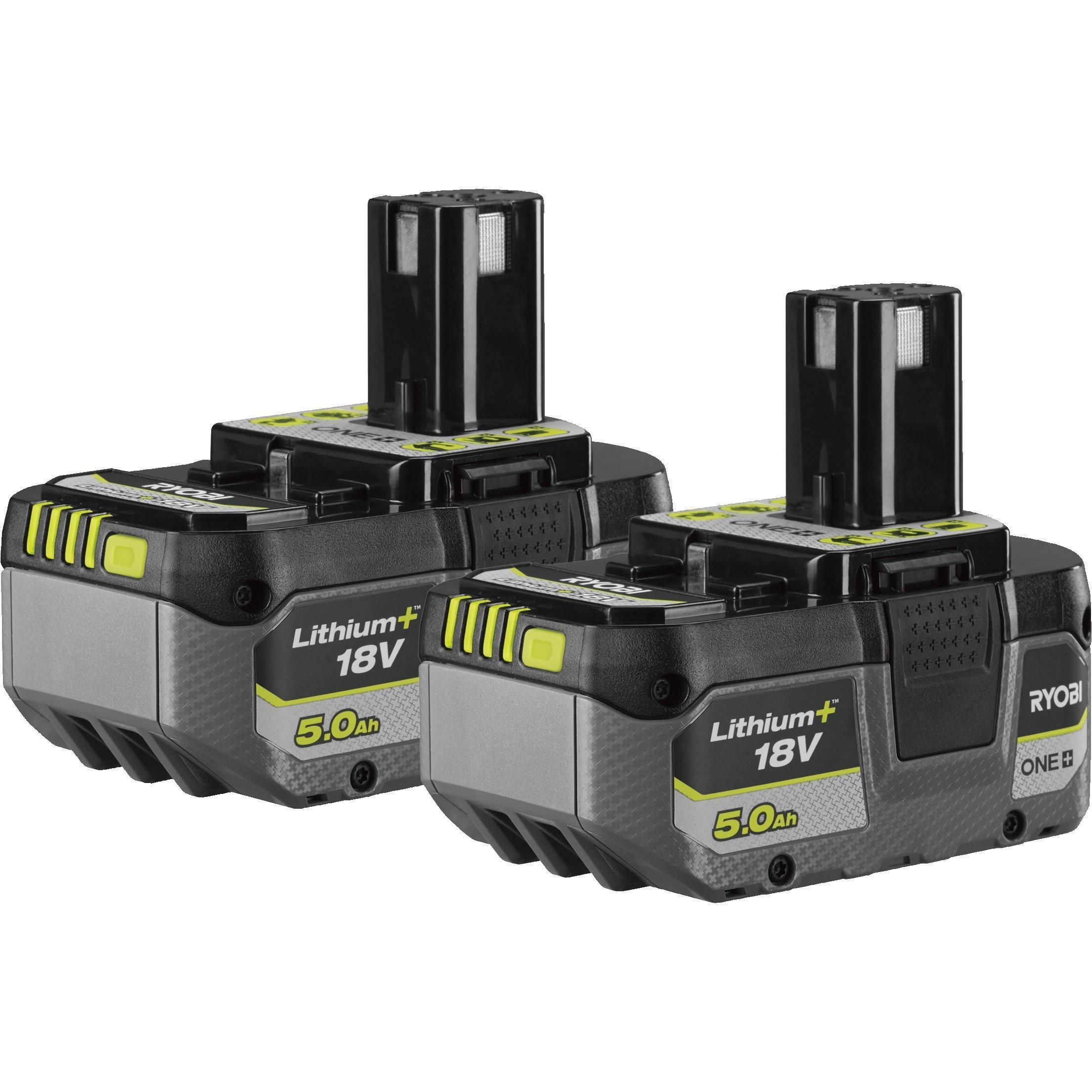 Акумулятор для електроінструменту Ryobi ONE + RB1850X2 Lithium + 18В 2х5Агод Ryobi - купити в Україні