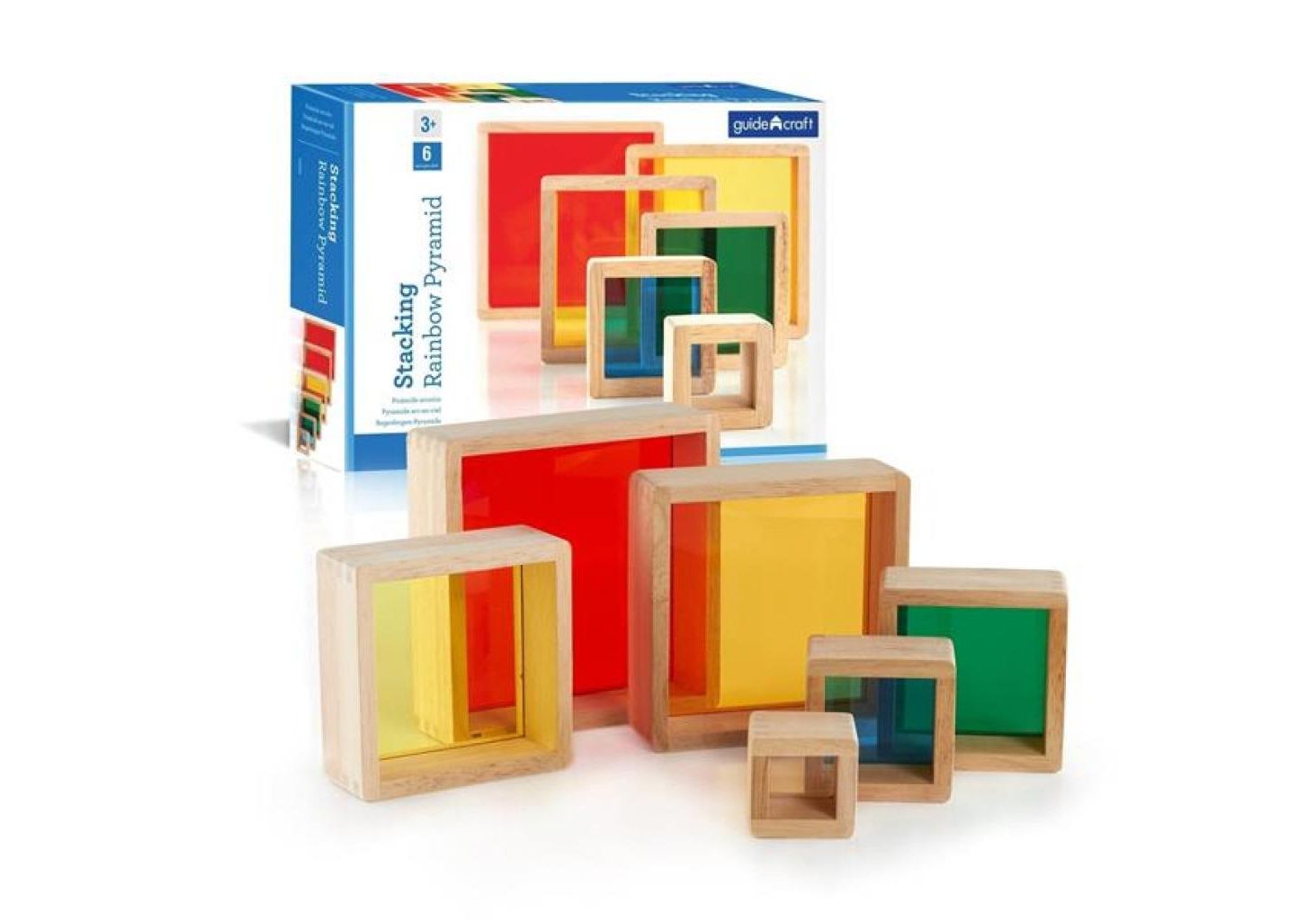 Ігровий набір Guidecraft Block Play - Кольорова Пірамідка (G5066)