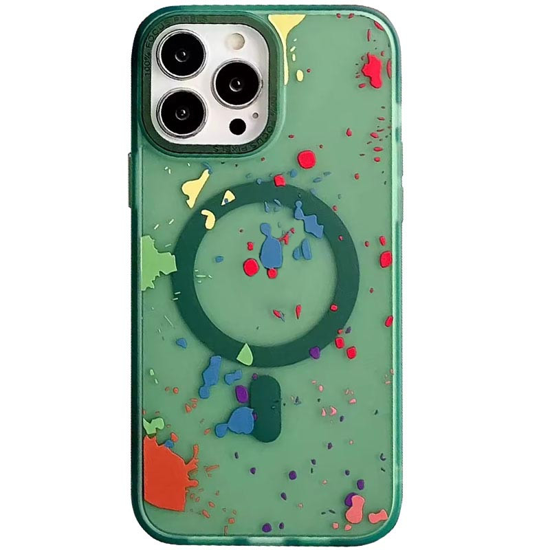 Чохол-накладка EpiK TPU + PC Flush with MagSafe для Apple iPhone 14 Pro Max (6.7) Dark Green
