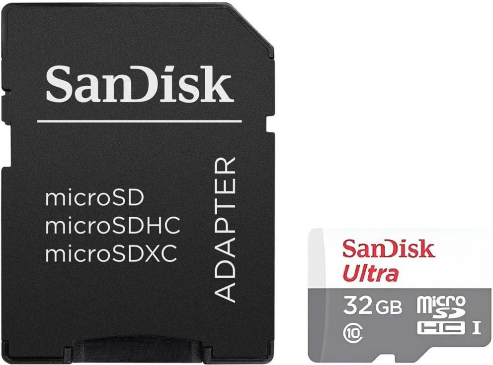 Карта памяті SanDisk Ultra SDSQUNR-032G-GN3MA Dark Gray 32GB microSDHC З адаптером UHS-I