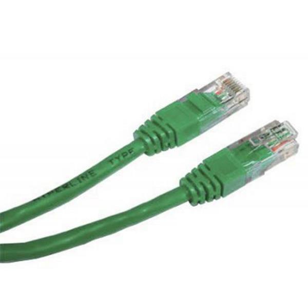 Патч-корд Cablexpert PP12-5M Green литий, 50u штекер з защіпкою