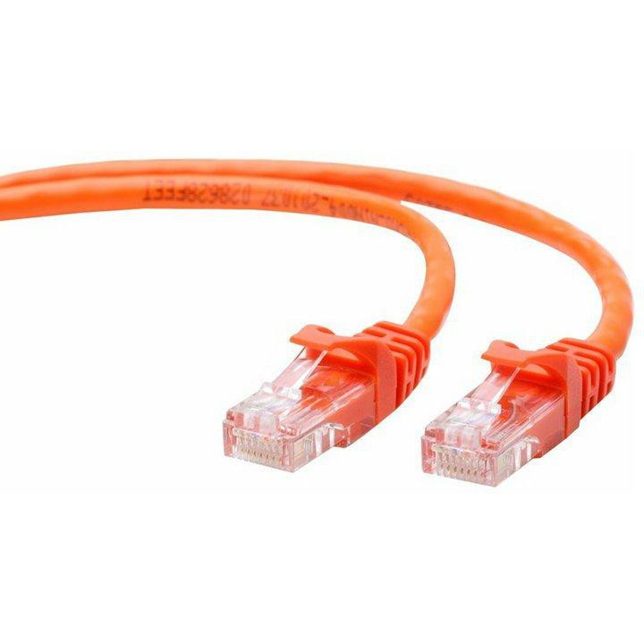 Патч-корд Cablexpert PP12-0.5M Orange литий, 50u штекер з защіпкою