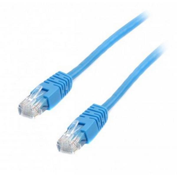 Патч-корд Cablexpert PP6U-0.5M Blue литий, 50u штекер з защіпкою