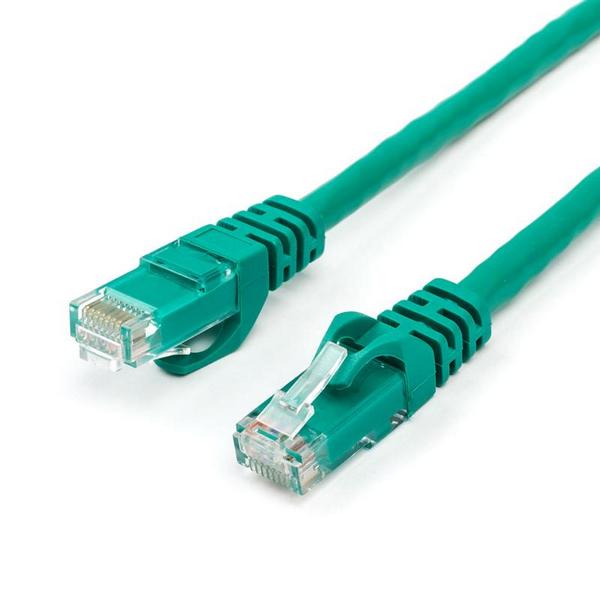 Патч-корд Atcom RJ45, Cat.6, 0.5 m, mідь Green мідь