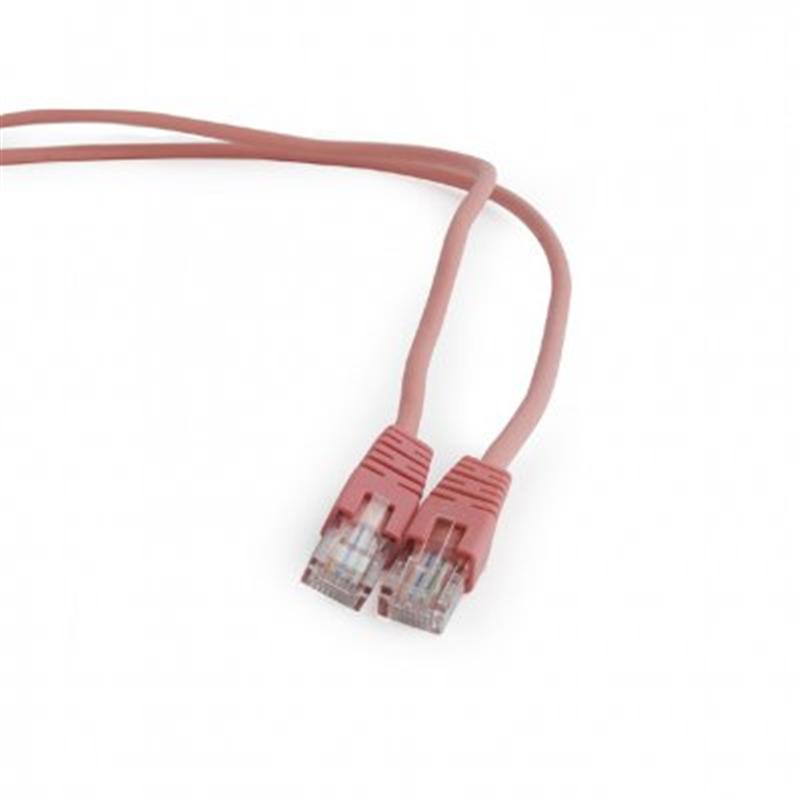 Патч-корд Cablexpert PP12-3M Pink литий, 50u штекер з защіпкою