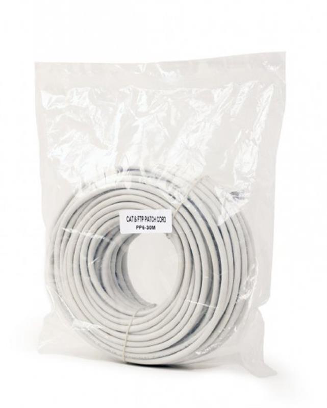 Патч-корд Cablexpert PP6-30M Dark Gray FTP, литий, 50u штекер з защіпкою