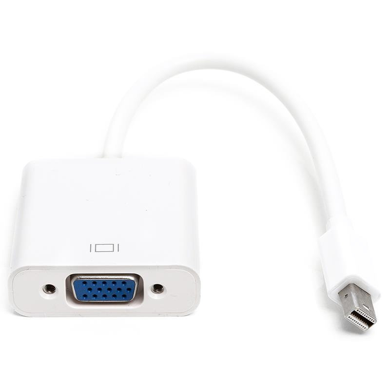Перехідник PowerPlant CA911899 mini DisplayPort (тато) - VGA (мама) White