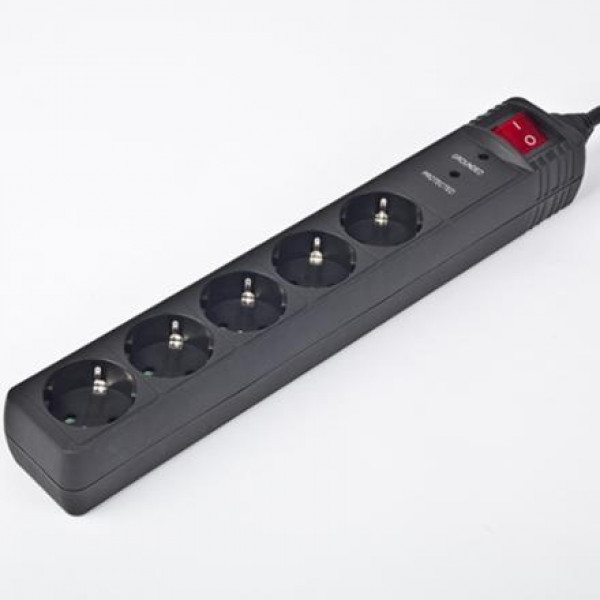 Мережевий фільтр EnerGenie SPG5-C-5 Black 1,5 м, 5 розеток