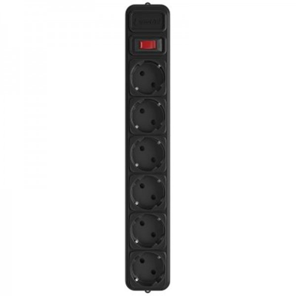 Мережевий фільтр Gembird Power Cube SPG6-G-6B Black 6 розеток 1,8м