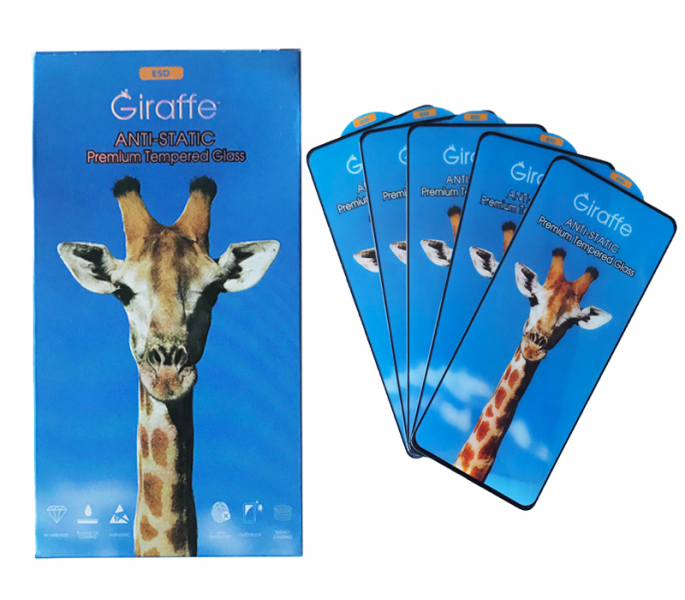 Захисне скло Giraffe Anti-static glass for Xiaomi Redmi Note 10 Pro Black 5шт Giraffe - купити в Україні
