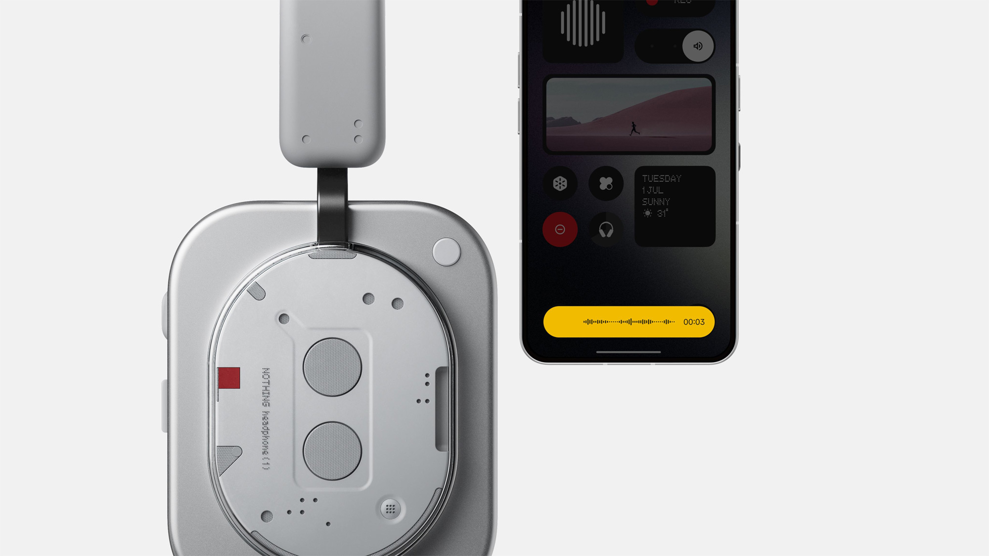 Накладные наушники Nothing Headphone (1) White купить, цена