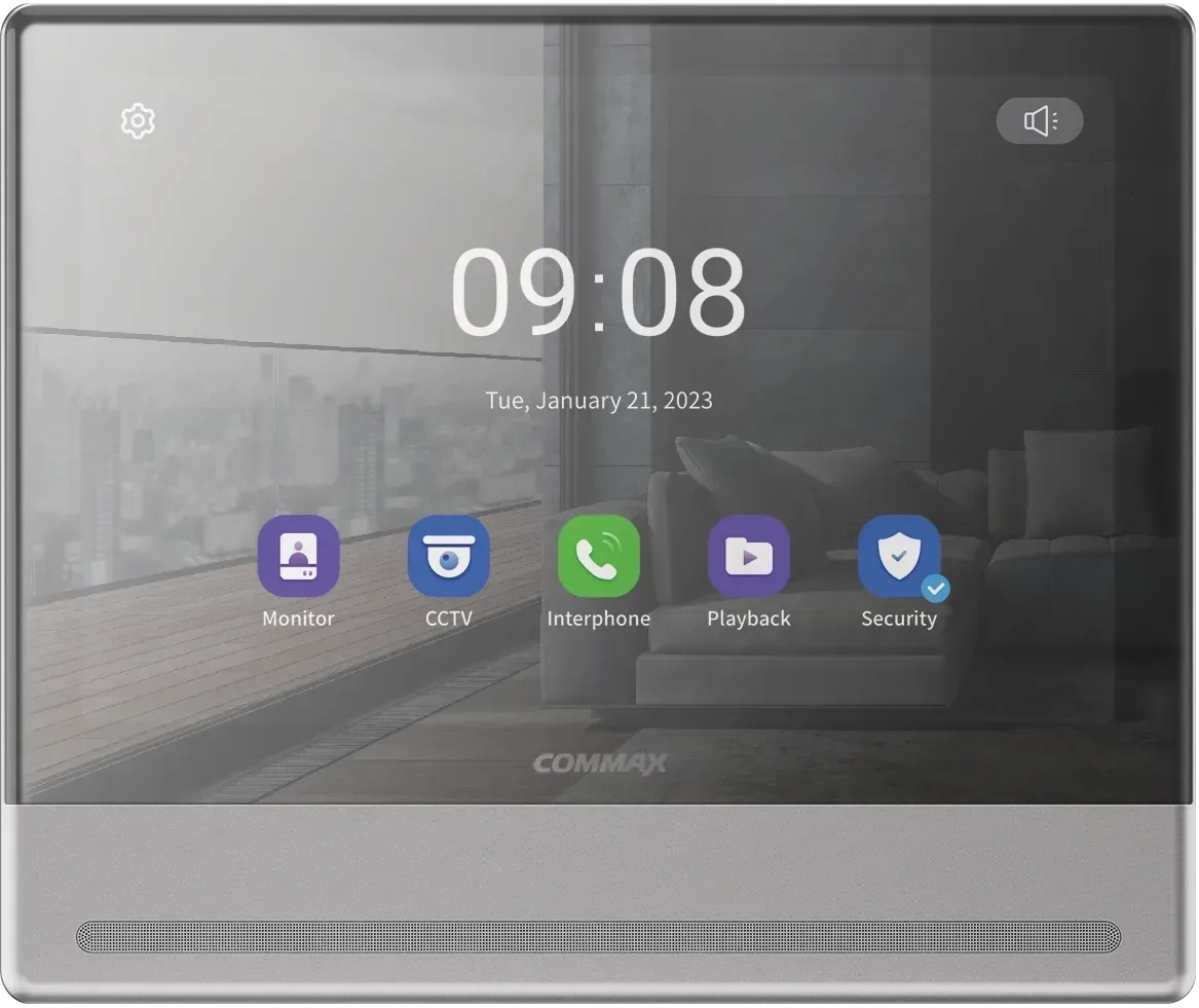 Відеодомофон Commax CDV-1004QT Silver (21385)