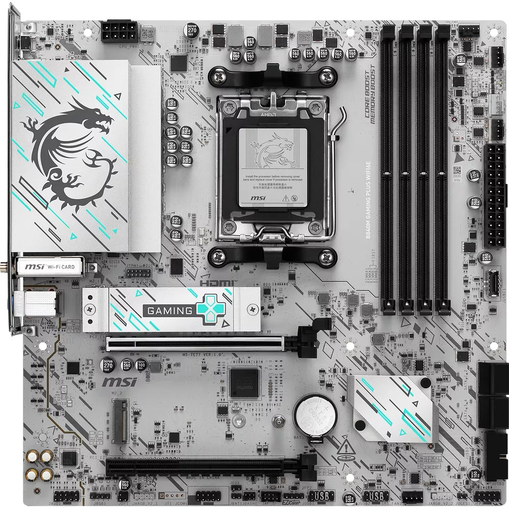 Материнська плата MSI B840M GAMING PLUS WIFI6E