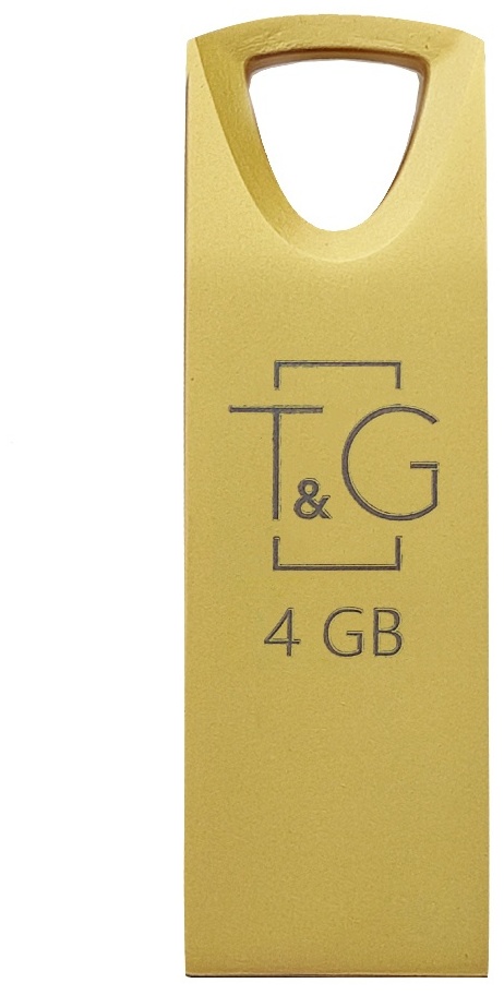 Флеш память T&amp;G 117 Metal Series TG117GD-4G Gold 04 GB USB 2.0