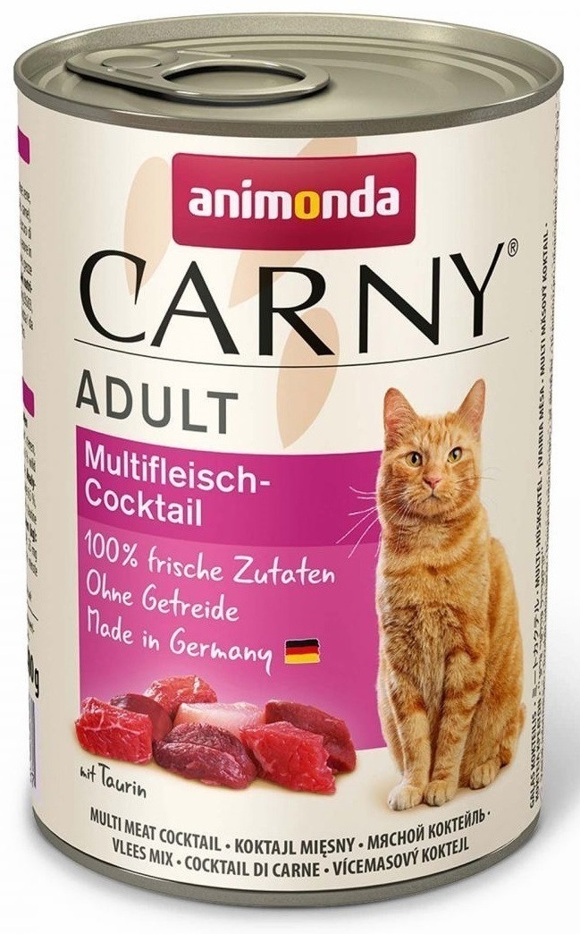 Корм вологий Carny Adult Multi Meat Cocktail для дорослих котів мультим ясний коктейль 400 г