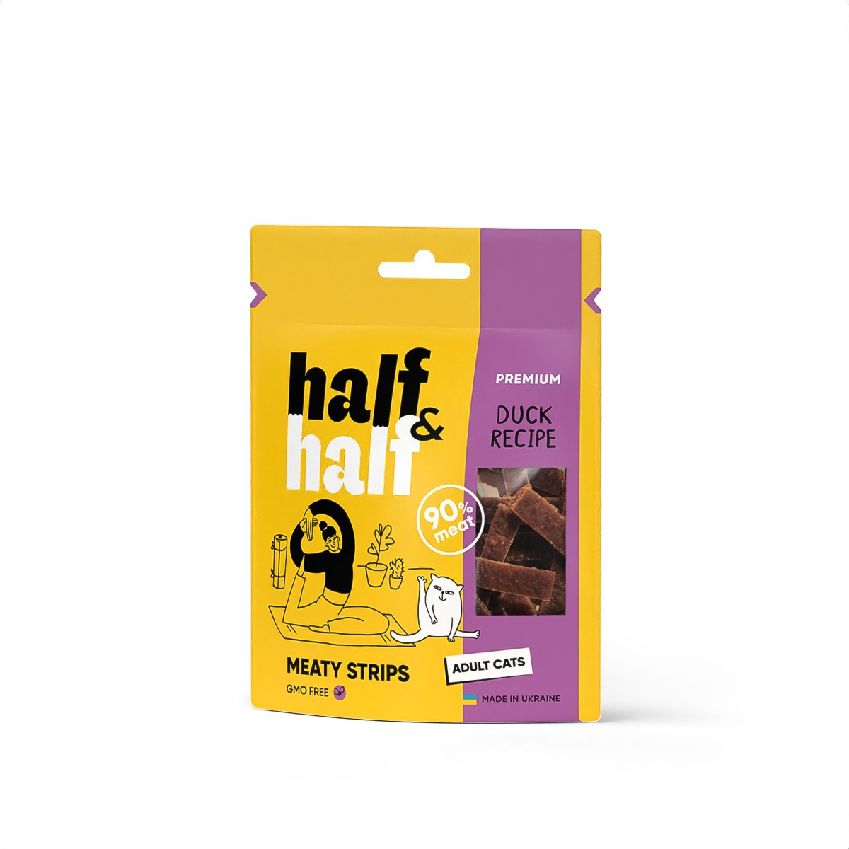 Ласощі HalfHalf Meaty strips Duck 50 г HalfHalf - купити в Україні