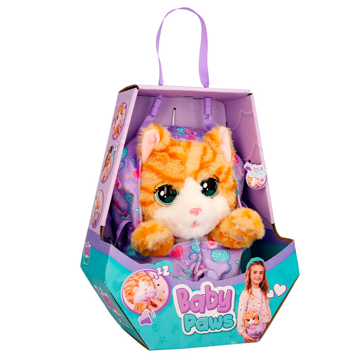 Інтерактивна іграшка Baby Paws W2 Руде кошеня (921139IM)
