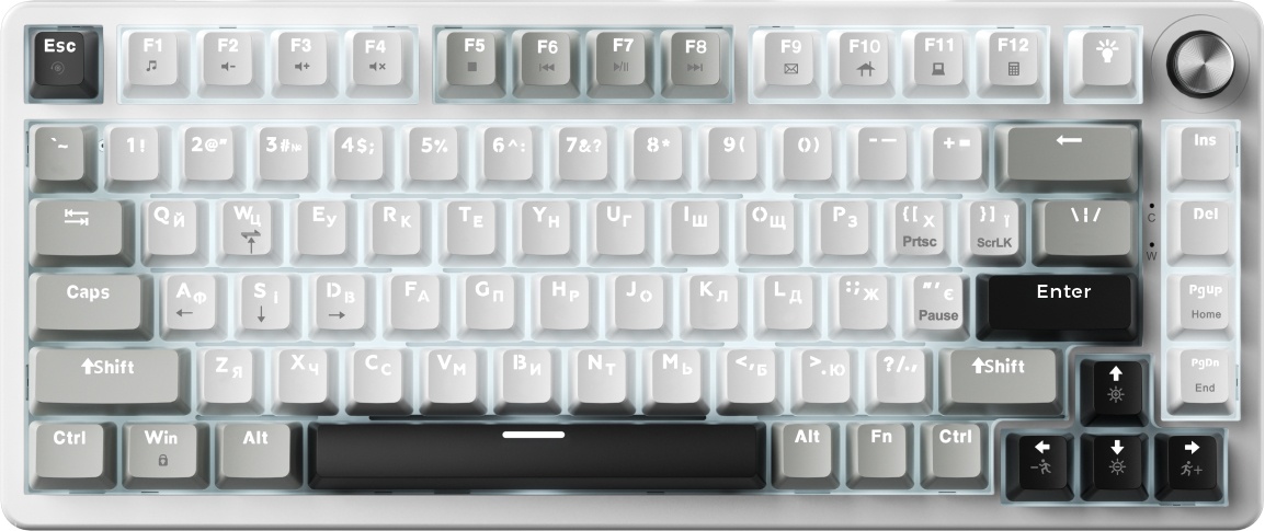 Клавіатура GamePro Genesis Silverlight Gray (MK126)