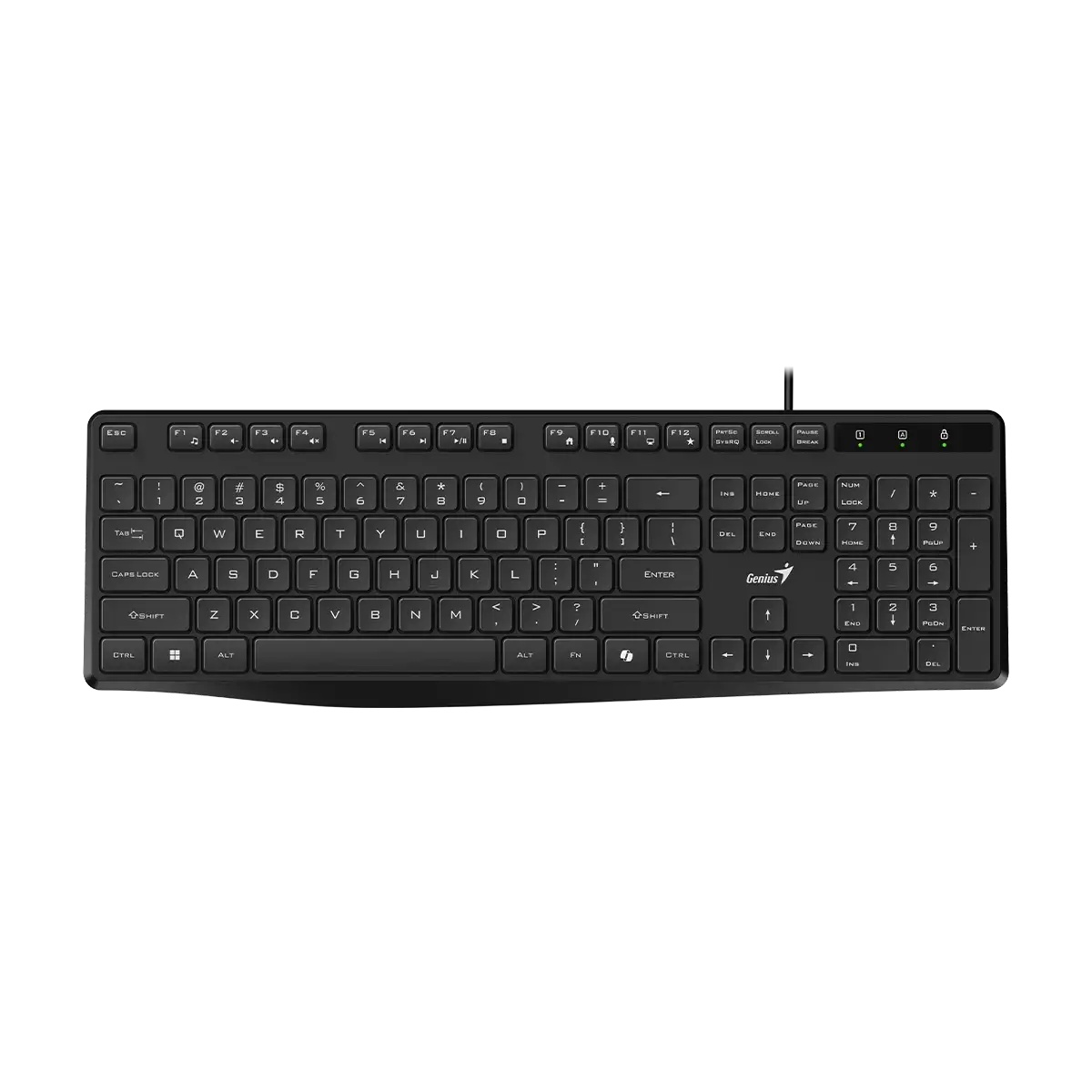 Клавіатура Genius KB-117S Black ENG/UKR