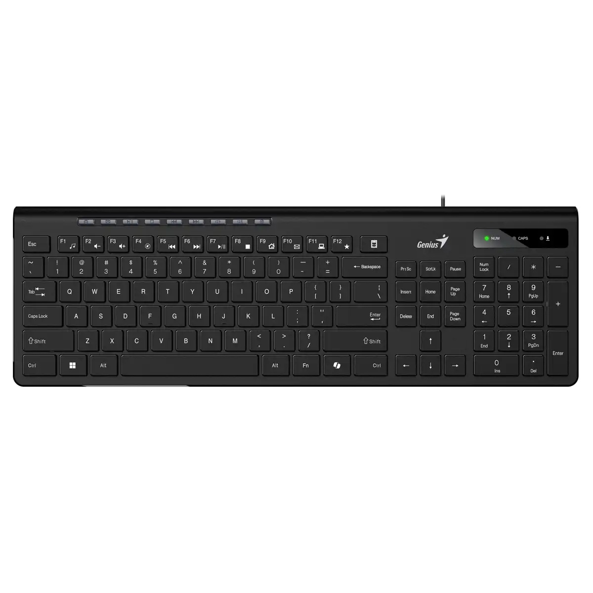 Клавіатура Genius SlimStar 230II Black ENG/UKR