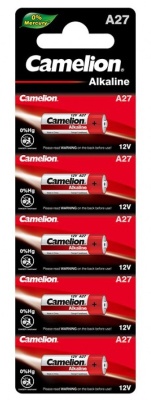Батарейка Camelion A27/LR27 Alkaline * 5 (A27-BP5)