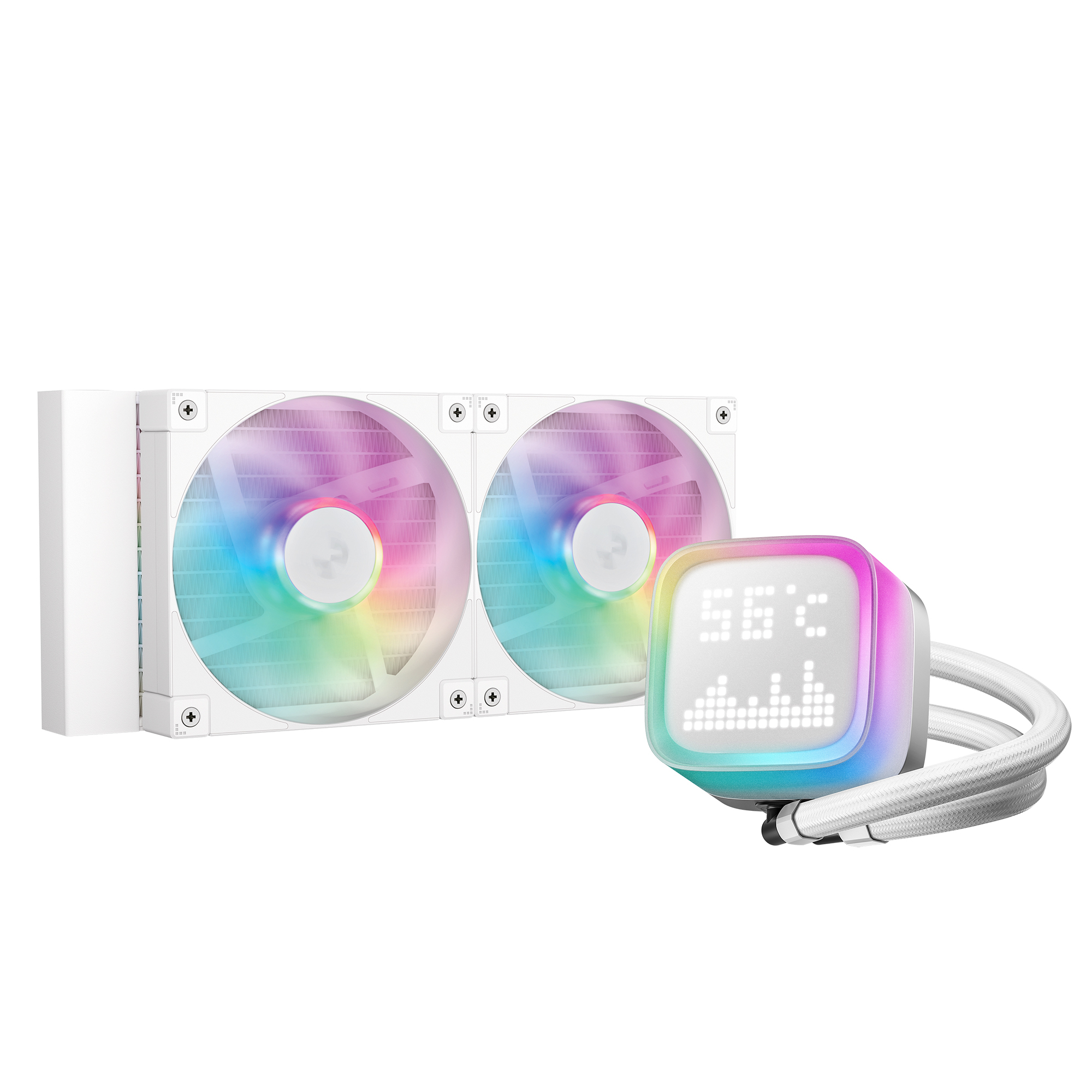 Кулер для ПК Deepcool LP240 ARGB White (R-LP240-WHMSMC-G-1)