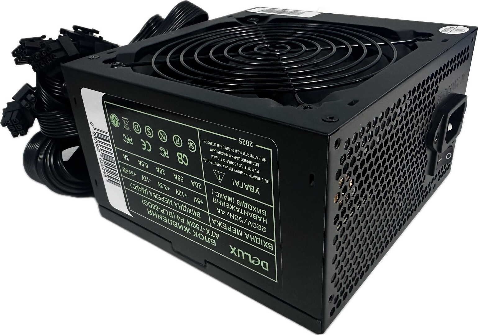 Блок живлення для ПК Delux DLP-60DG 750W (DLP60DG)