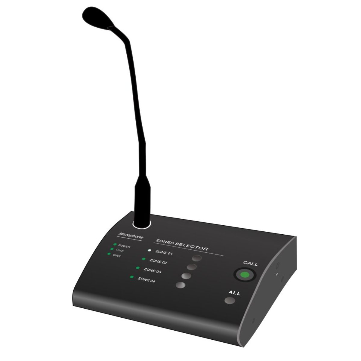 Мікрофон CMX PA-4500RM Black 4 зони CMX - купити в Україні