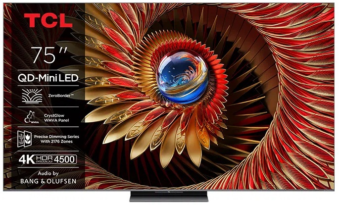 Телевізор TCL 75C8K Black 75