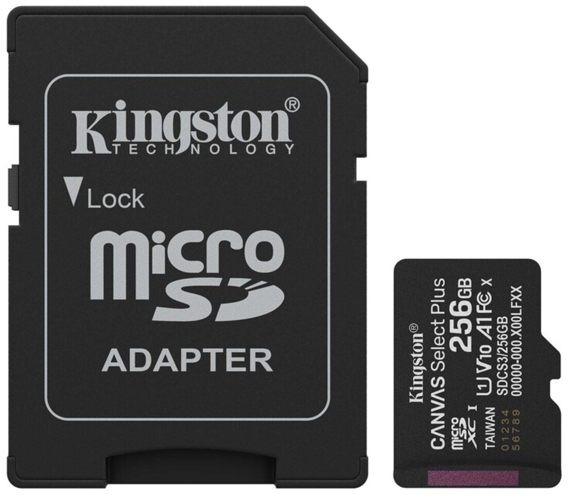Карта памяті Kingston Canvas Select Plus Gen3 256GB (SDCS3/256GB)