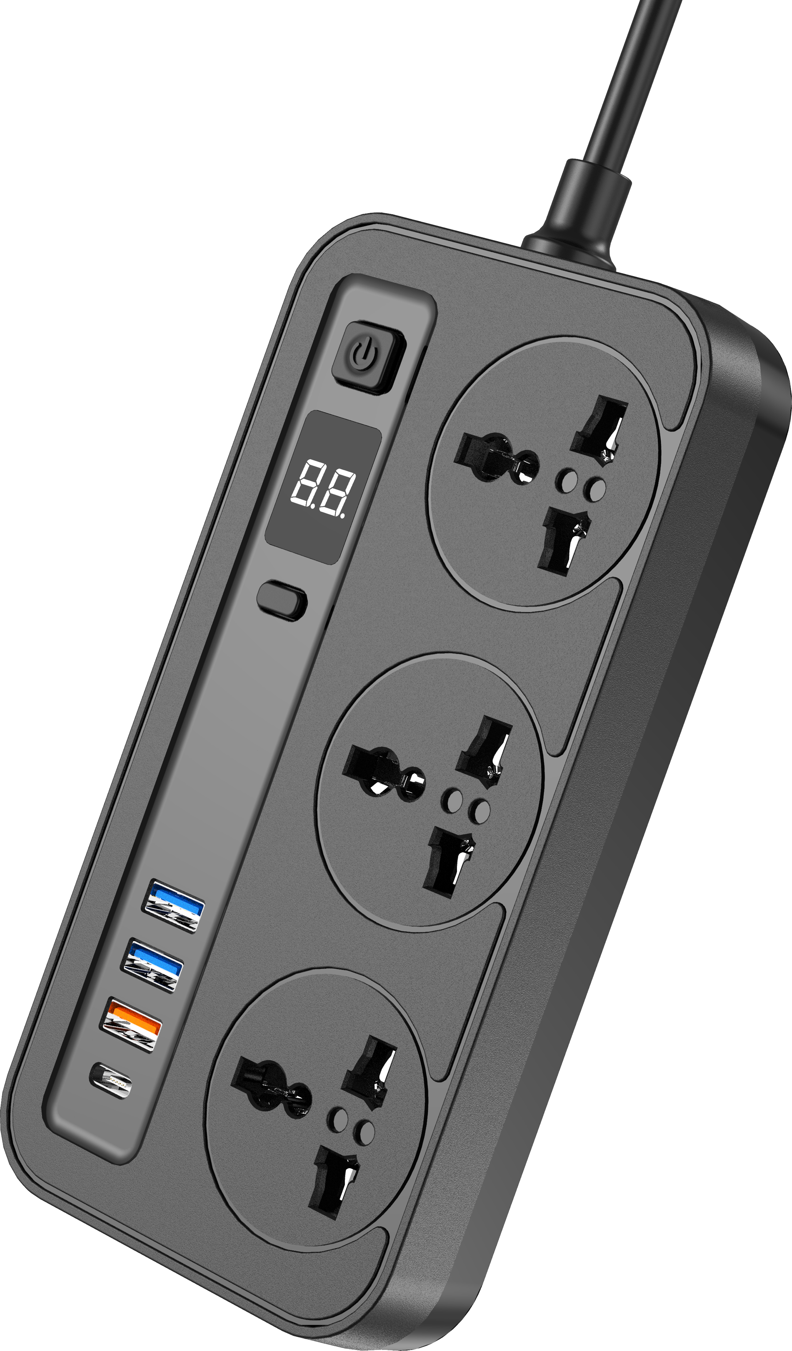 Мережевий фільтр Aspor A505 PD Black