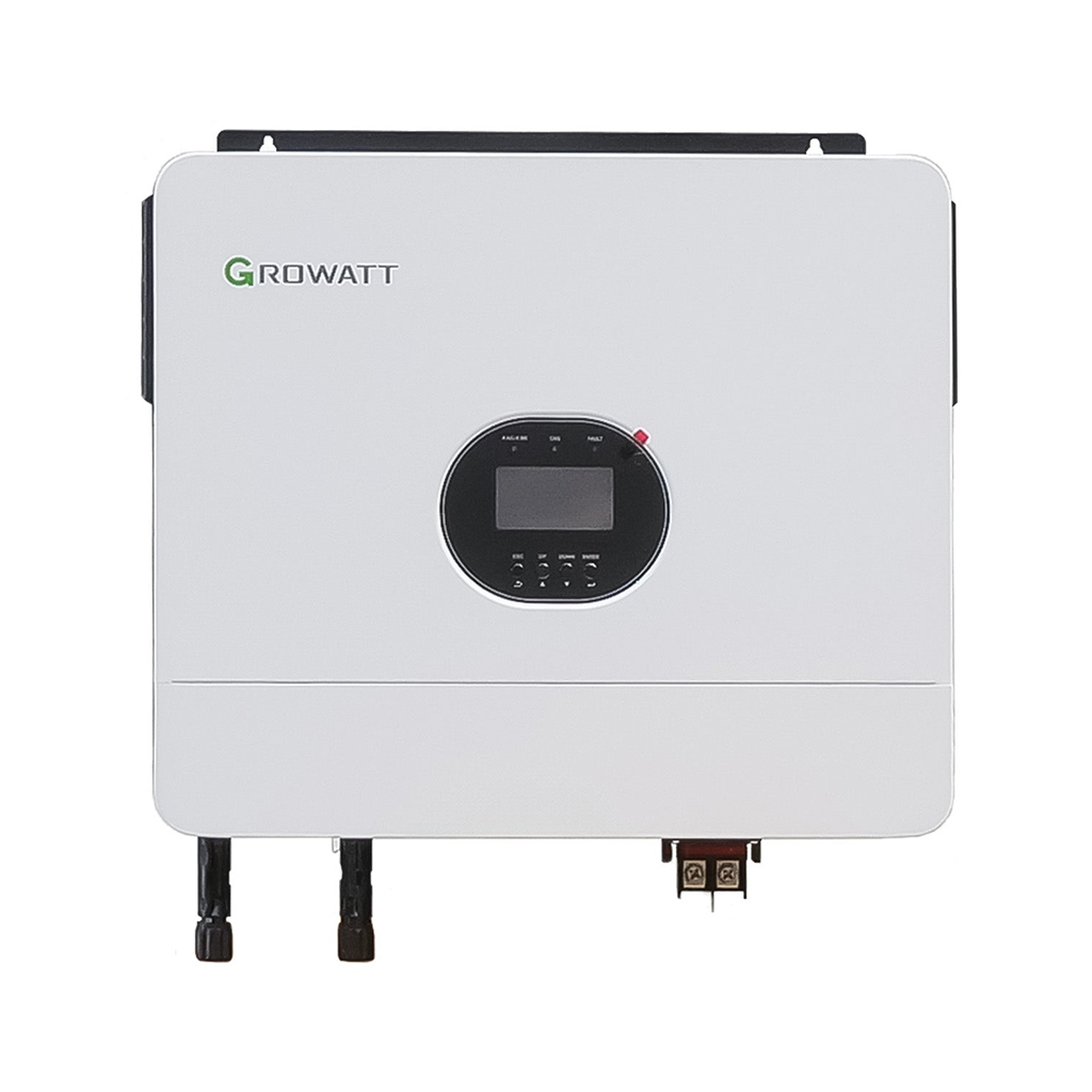 Сонячний інвертор Growatt 6000W 48V 100A (SPF 6000ES Plus) White Growatt - купити в Україні