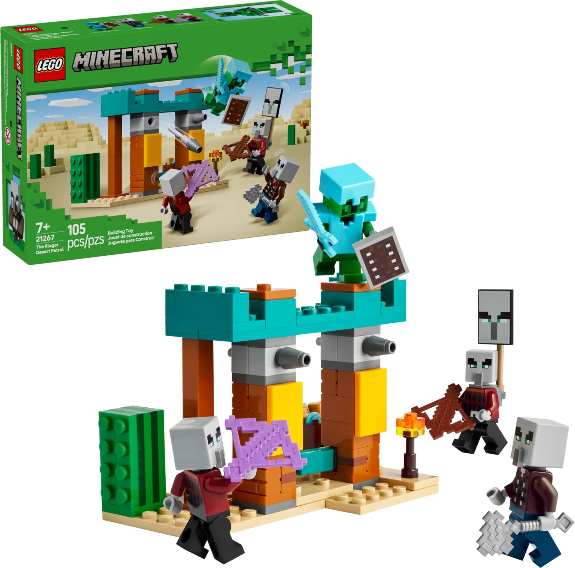 Конструктор LEGO (21267) Minecraft Пустельний патруль розбійника