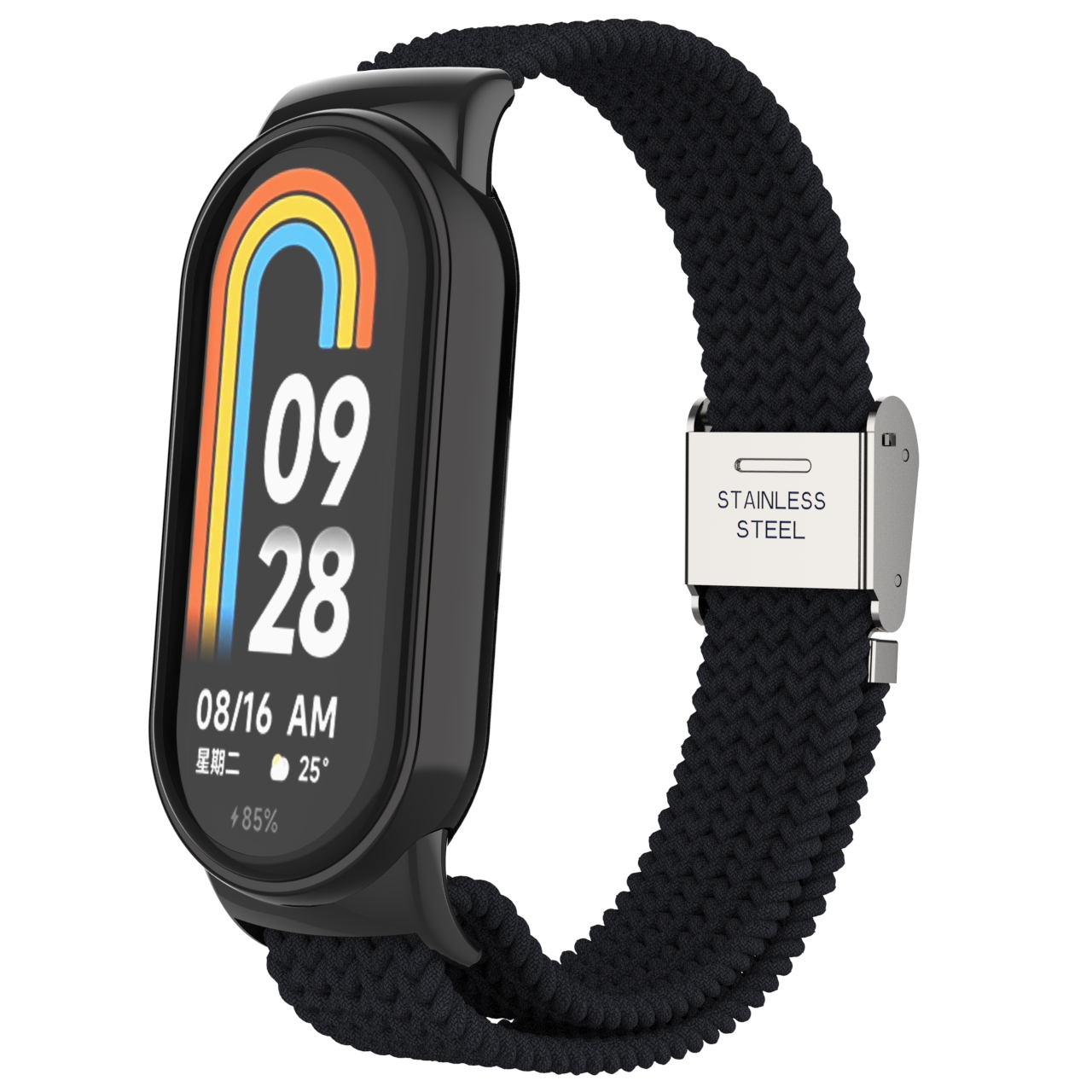 Ремінець для фітнес-браслету ArmorStandart Braided Solo Loop для Xiaomi Smart Band 10/9/8 Black (ARM86879)