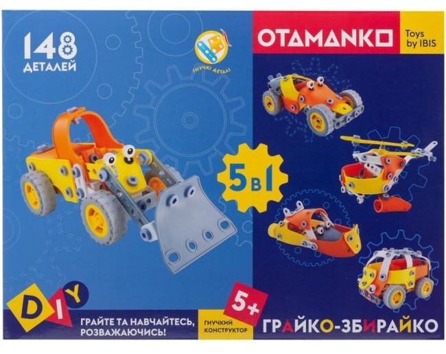 Конструктор OTAMANKO ГРАЙКО-ЗБИРАЙКО, 148 деталей