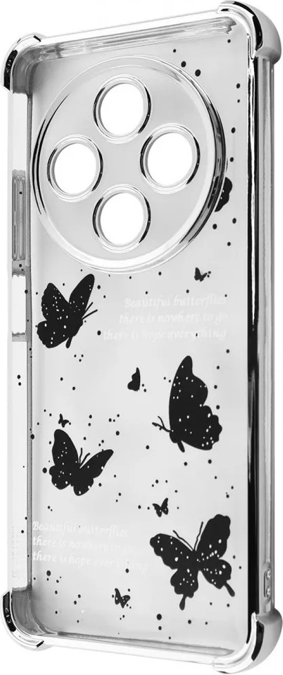 Чохол-накладка WAVE Winkie для Xiaomi Redmi 14C 4G/Poco C75 4G/Redmi A4 Silver/Butterfly