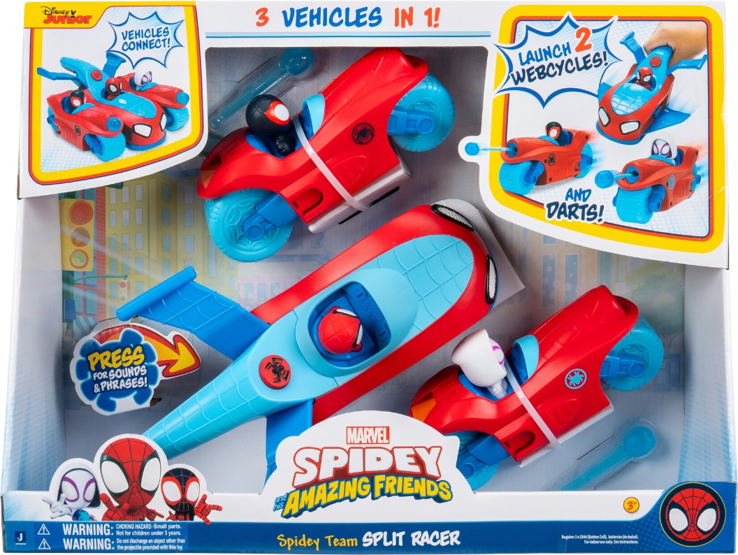 Ігровий набір Spidey Deluxe Feature Vehicle Спліт команда Спайді (Spidey Team Split Racer)