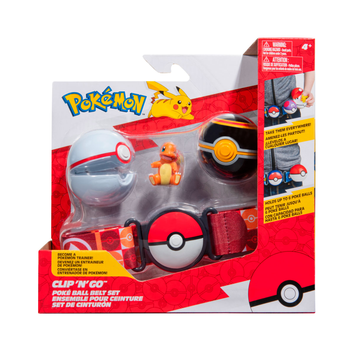Ігровий набір Pokemon W14 ПОЯС З ПОКЕБОЛАМИ ЧАРМАНДЕР (пояс, 2 покеболи, ігрова фігурка) Pokemon - купити в Україні