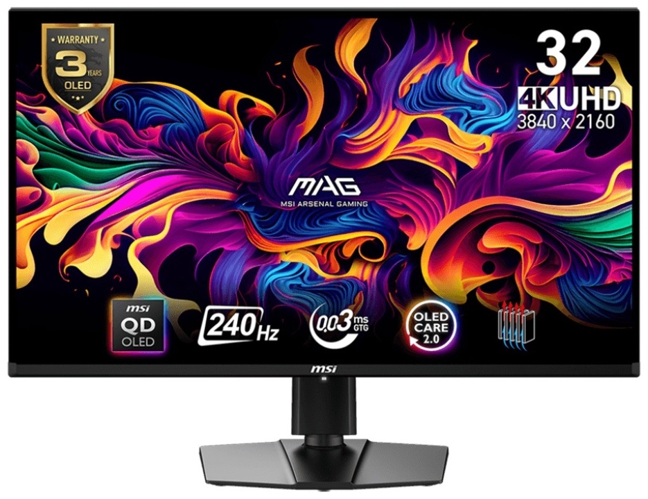 Монітор MSI MAG 321UPX QD-OLED Black 31.5 (9S6-3DD39T-007) MSI - купити в Україні