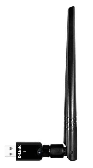 Мережевий адаптер D-Link DWA-185 Black AC1200