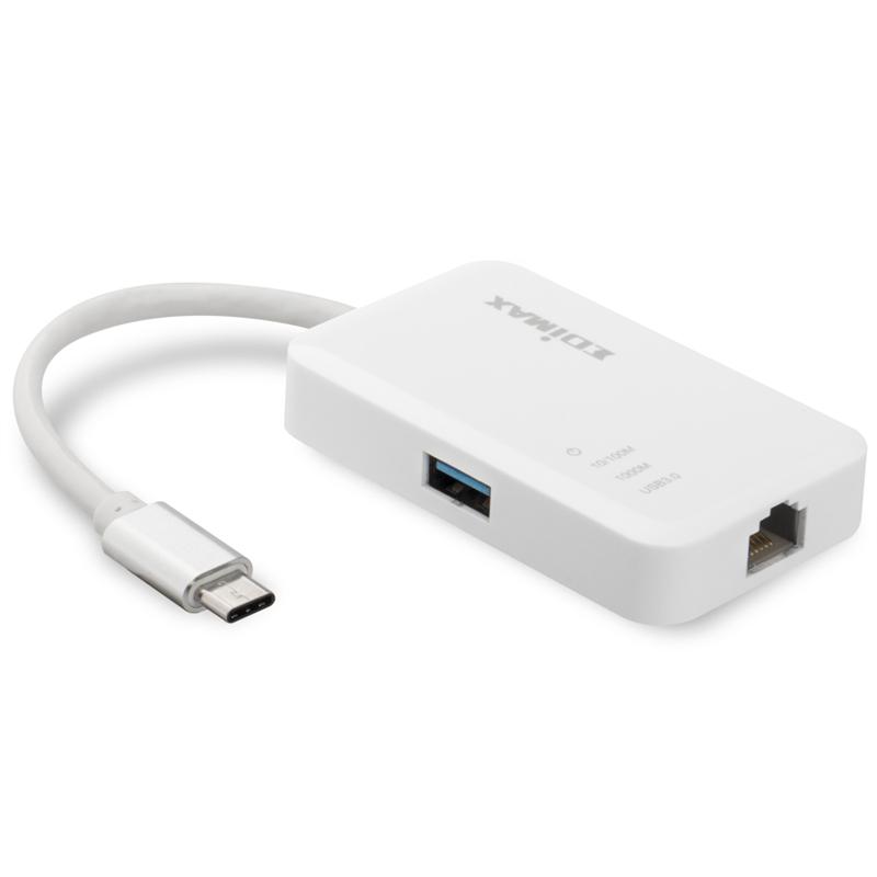 USB-хаб Edimax EU-4308 White USB-C (1xGE, 3xUSB 3.0)