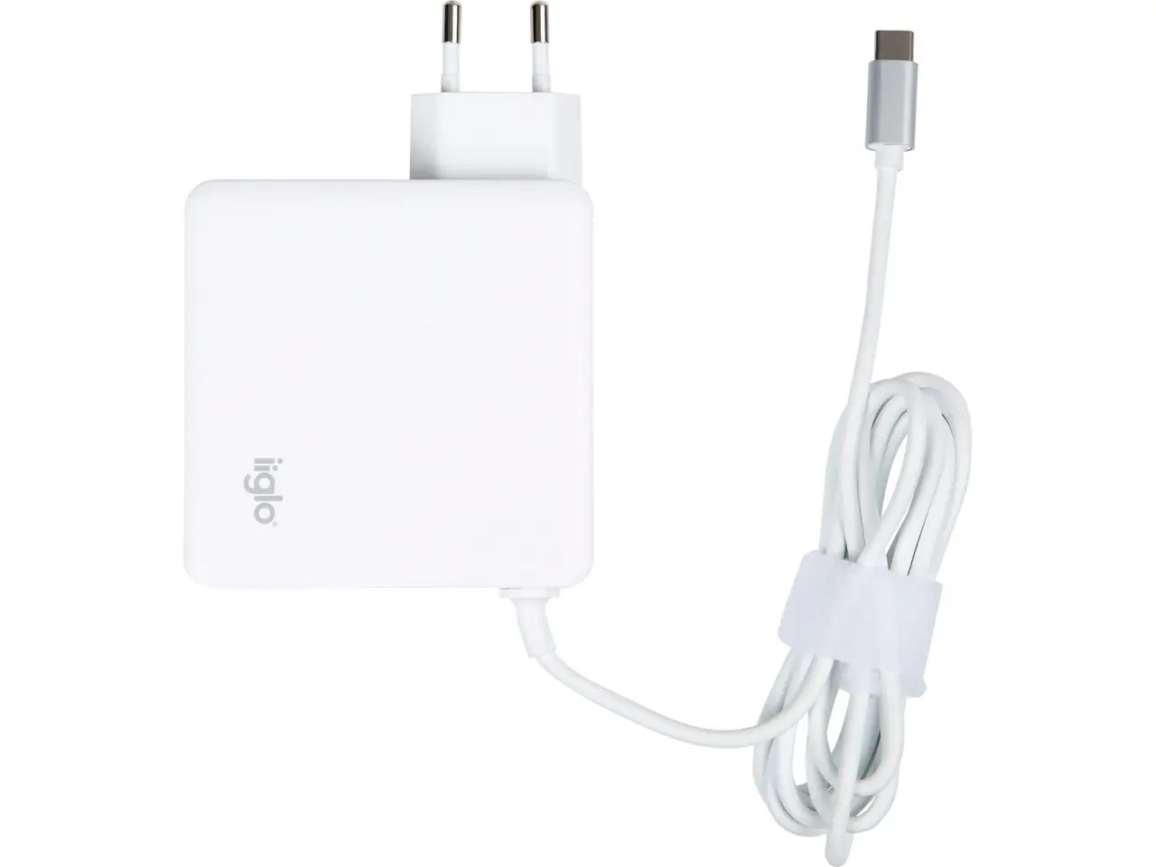 Блок живлення для ноутбука iiglo Universal Charger USB-C 90W 1.8m (II-UC005W) White