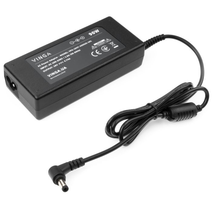 Блок живлення для ноутбука Vinga (VPA-1947-AS5525-101) Black ASUS 90W 19V