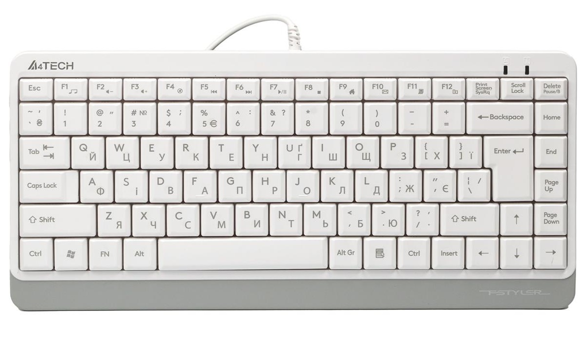 Клавіатура A4Tech Fstyler FK11 White USB (ENG/UKR/RU)